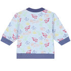 Baby Boys Blue Logo & Animals Reversible Tracksuit, 1, hi-res